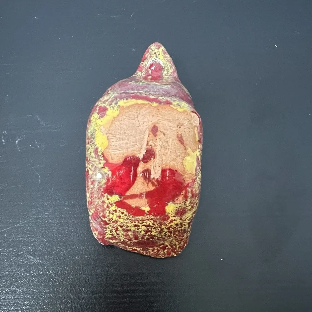 Vintage Handpainted Ceramic Seal Folk Art Figurine Vibrant‎ Colors